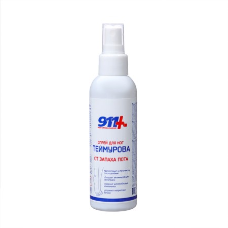 Teymurov spray 911 for the legs from the smell of sweat, 2 pcs 150 ml-1
