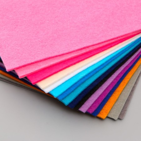 A set of soft felt "Astra" (16 pcs) Assorted, 3 mm, 400 gr. 20x30 cm-1