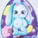 Baby backpack for the girl "Bunny", 23x20.5 cm, lightning department