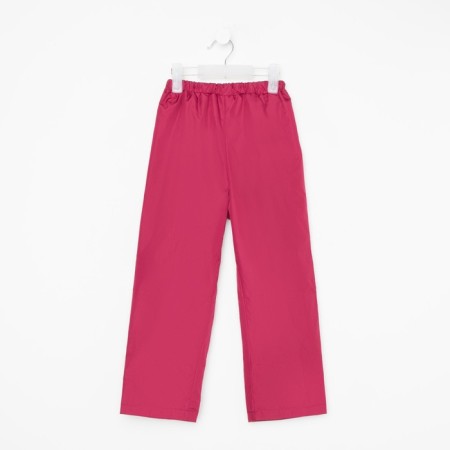 Pants for children, burgundy color, height 134 cm