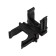 Clip for a pipe Ø 25 mm, black (100 pcs./Union) Rexant