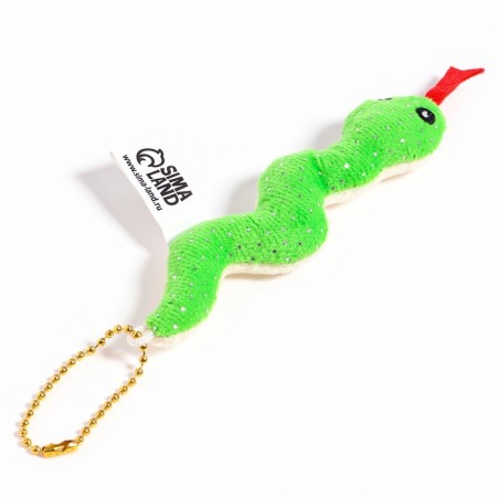 Soft toy "Snake", with sparkles, on a suspension, 11 cm, color mix-3