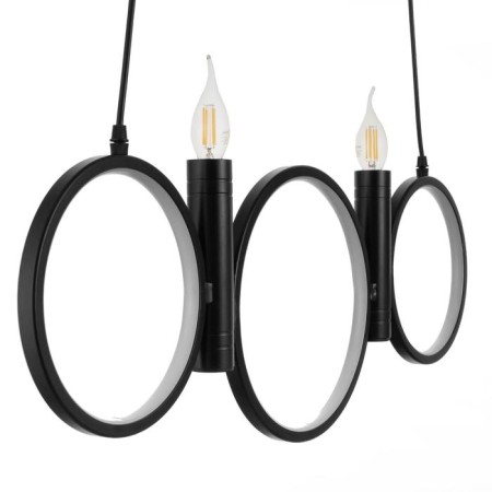 Bayerlux 1603/5BK LED 45W 4000K+2x40W E14 Black 80x30 cm-3