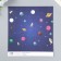 Scrapbooking paper bilateral "Cosmic sky" density 180 g 15.5x17 cm
