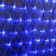 Garland "Network" 2 × 1.5 m, IP44, UMS, transparent thread, 192 LED, Blue glow, 220 V