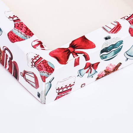 Folding box with a “gift” window, 15 x 15 x 4 cm-3