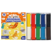 Soft plasticine (wax) calligrata, 10 colors, 150 g