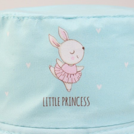 Панама детская для девочки Little Princess, цвет голубой, р-р 48-50-3