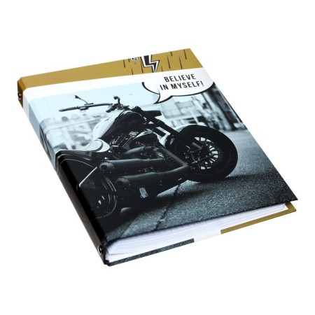 Notebook on rings A5 120 sheets in the cage "Believe in yourself", hard cover, matte lamination-1