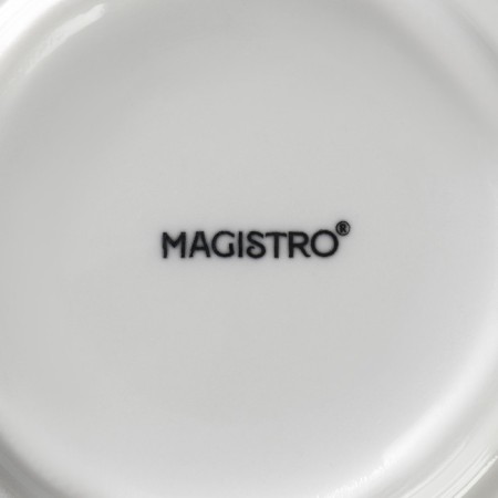 A set of porcelain mugs Magistro Mien, 6 items: 270 ml, white color-4