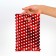 Gift, metallized, "peas" red 17x25 cm, 20 microns 10 pcs set