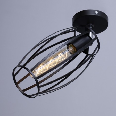 Spot "Oval" E27 40W black 14x23 cm-1