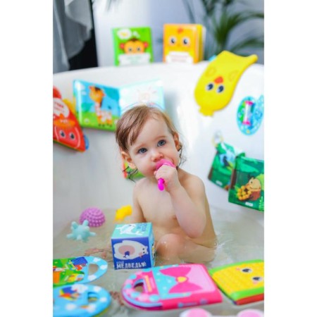 Children's toothbrush the massager, "sea hobby", silicone, with a limiter, from 3 months, color mix-9