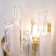 Wall lamp with Hollis decor, 60W, E14, 14,8x24.6x35 cm