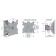 Kromax Casper-202 Black 20 "Black 20" -43 "Max.30kg Wall Turn and NAC 102951