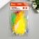 Decorative ostrich feathers, 10-12 cm (set 24 pcs) 6 colors, bright, assorted