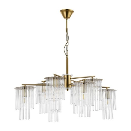 Suspended EVOLUCE lamp. Sle1122-303-08. Lynden. 8x40 watts, E14, 79x79x47 cm, brass color-1