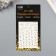 Stick plastic rhinestones "Flight of the butterfly" white 11x7.8 cm