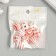 Beads wood for creativity "Round. Red patterns on white" D = 1.6 cm set 10 pcs
