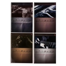 Notebook for notes A4, 50 sheets, on the crest, cover coated cardboard, glossy lamination, vertical, block 70 g/m2, mix