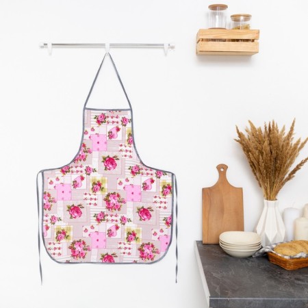 Apron kitchen without a pocket 60x70 cm, mix, cotton 100%-3