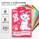 Cardboard color with sparkles, A4, 8 sheets, 8 colors, non -moped, bilateral, in the folder, 250 g/m², cats aristocrats