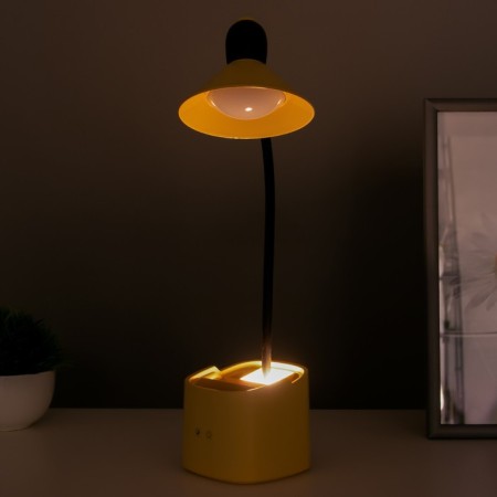 Sensory table lamp 16848/1yl LED 2W USB AKB yellow 9.5x9.5x38 cm Risalux-5