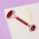 Facial massage set “Temptation”, 2 subjects: gua, bilateral rolller, pink/white color