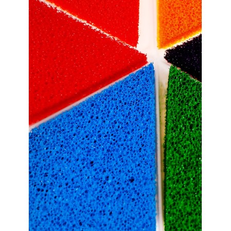 Finger -based paints, on a water -based, with a sponge, 6 colors-2