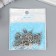 Decor for creativity Metal "Anchor and helm" silver G096b578 2.1x1.4 cm