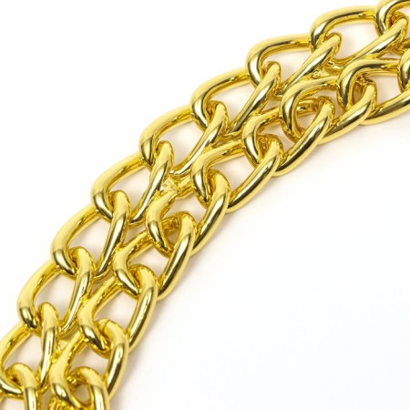 Collar - half -knitwear two -row, 50 cm, wire thickness 2.5 mm, golden-4