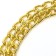 Collar - half -knitwear two -row, 50 cm, wire thickness 2.5 mm, golden