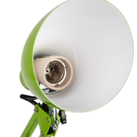 Desktop lamp E27, with the base, the color is green-6