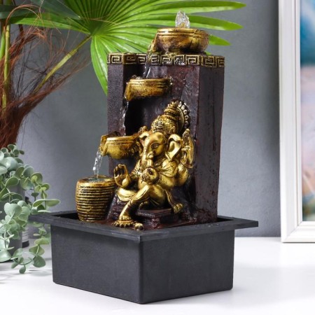 The desktop fountain from the Golden Ganesh network at the waterfall, Greek pattern "35x20x25 cm-2