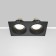 The built-in lamp Technical DL033-2-02B, 2x50W, 17x9x3.6 cm, GU10, black color