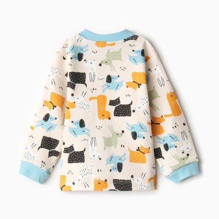 Nursery blouse, cream color/dog, height 74 cm-3