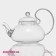 Glass teapot with a metal sieve of the Elegy, 600 ml