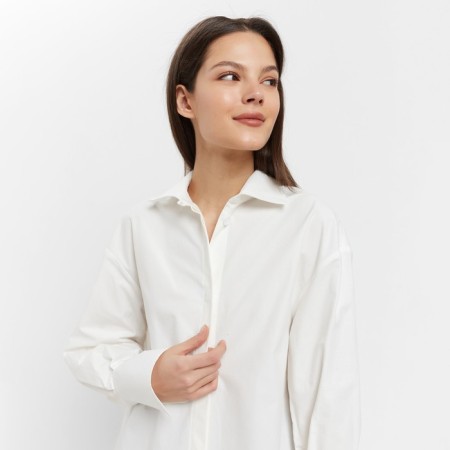 Women's shirt Minaku: Casual Collection Color White, Rr. 42-3