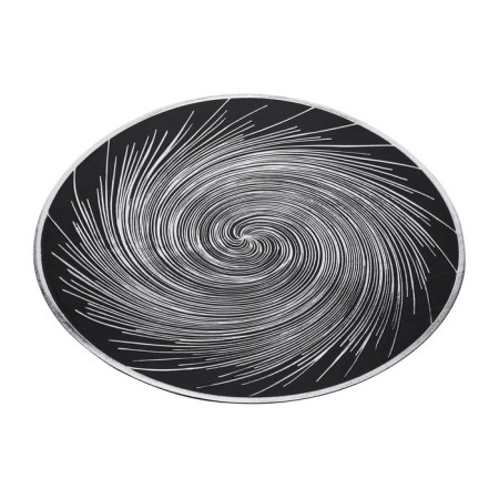 Serving napkin Regent Linea Desco, D = 38 cm, silver-black color