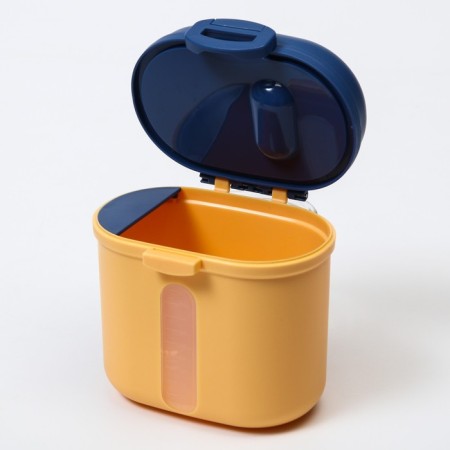 Container for storage of baby food "Crown", 360 gr., Yellow color-12