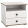 Liberty bedside table 51.17, 480 × 429 × 460 mm, support h = 20 mm, white / oak canyon