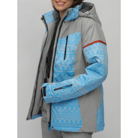 Ski suit female, size 42, blue color-8