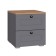 Tumbling bedside Austin 16.152, 400x419x439, gray graphite/oak gold