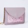 Bag on a strap with a chain, 19x5x15cm, lilac color