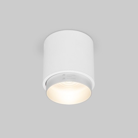 Lamp ceiling Elektrostandard, Cors Led 10 W, 100x81x81 mm, IP20, white color, silver