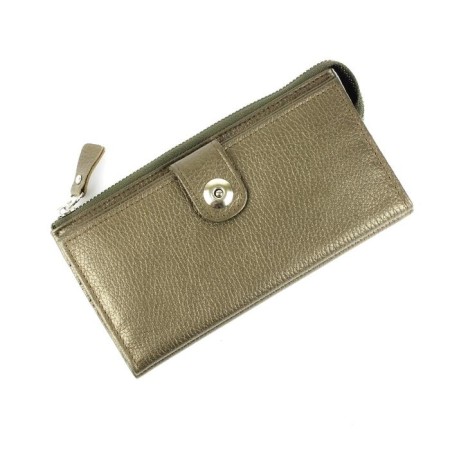 Wallet, magnet, 18 pockets, 1 department for trifles, n/k oliv metallic