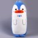 Soft toy-podushka "Penguin with a bow", 50 cm, white-blue color