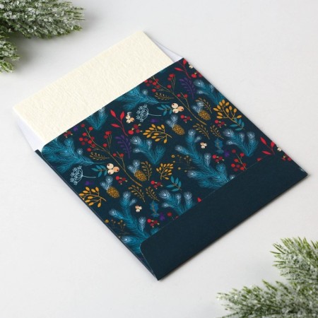 Aromasash in the New Year's envelope, for the New Year, mix, 11 x 11 cm.-5