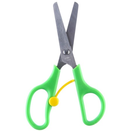 Baby scissors 13 cm, safe, plastic handles with a latch, mix-3