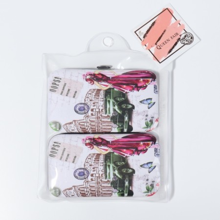The manicure set “Paris”, 6 items, in a case, in a PVC - a package, Mix drawing-6